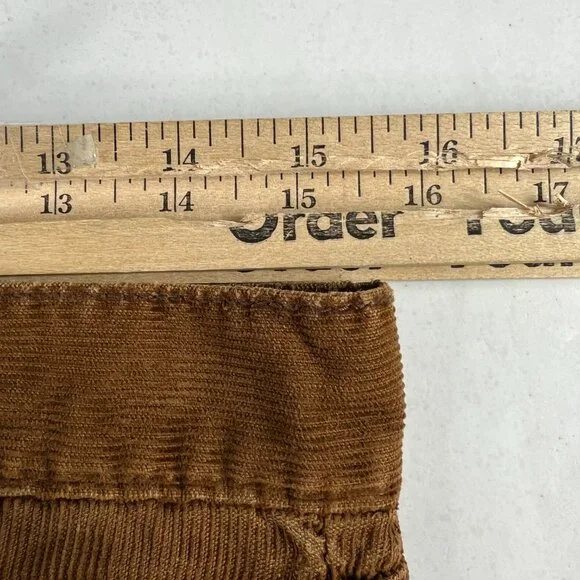 Y2K Levi's Corduroy Pants Women's Measured 31x32 Straight Brown Stretch Tag 6M - Picture 16 of 16